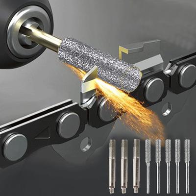 5 adet Elmas Kaplı Silindirik Çapak 4.4/4.5/4.8mm Testere Bileyici Taş Dosya Zincir Testere Bileme Oyma Taşlama Araçları