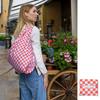 [KINDBAG] Checkerboard Reusable Red & Blue Medium Kind Bag