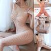 Bodystockings Bodysuit Fishnet Sheer Free-To-Take Off
