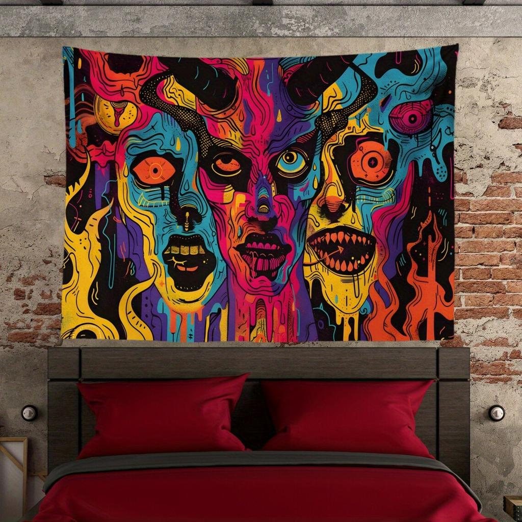 Vibrant Art Tapestry Unique Design for Home Decor Adds Mystery and Intrigue and Charm and Elegance To Any Room