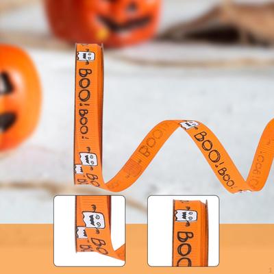 Halloween Ribbon Decorative Wrapping Gift Box Supplies Decor for Flower