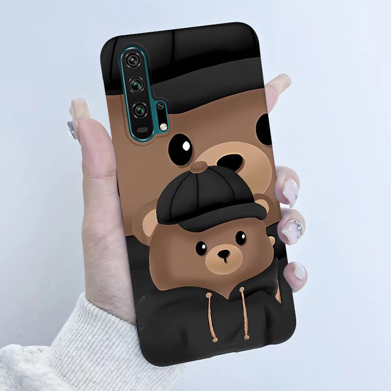 For Honor 20 Pro Case Honor20 Pro Back Soft TPU Silicone Cover Cute Cartoon Panda Phone Case For Huawei Honor 20 Pro Coque Funda