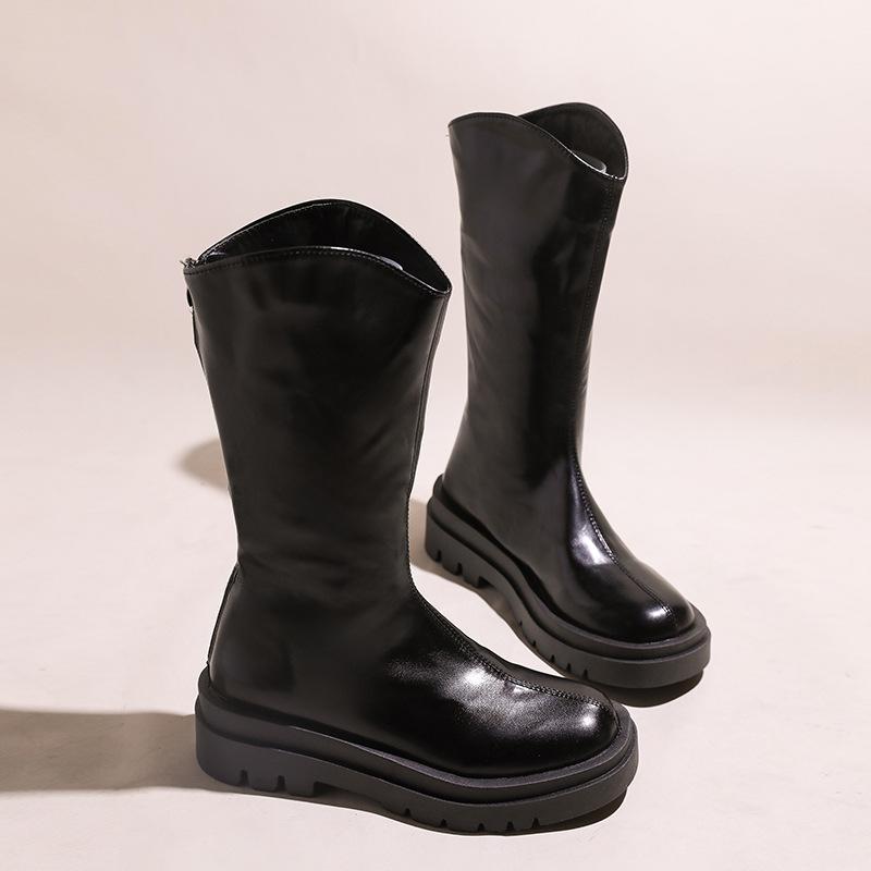 

Женские демисезонные и зимние легкие уличные ботинки в британском стиле для пеших прогулок и альпинизма, спортивные и повседневные, не вызывающие усталость ног 40 чёрный