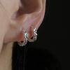 Ear Buckle Diamond Shimmering Simple Ins Style Small and Super Flash