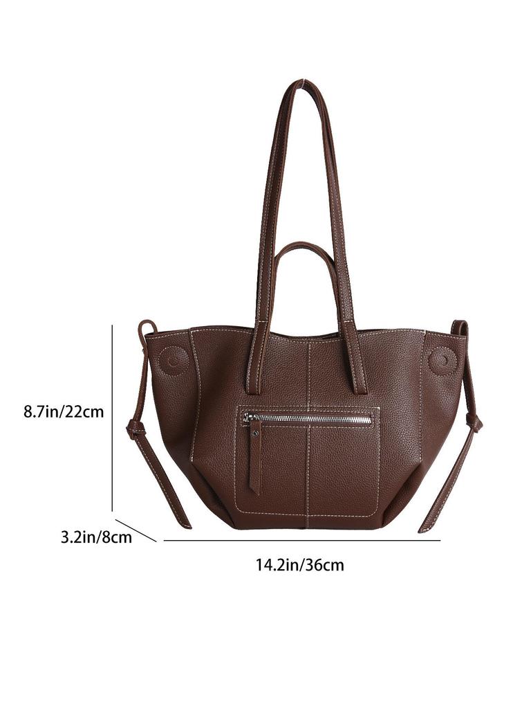 Geantă de mână nișă cu aripi, tendință coreeană 2025 pentru femei – Geantă tote de mare capacitate