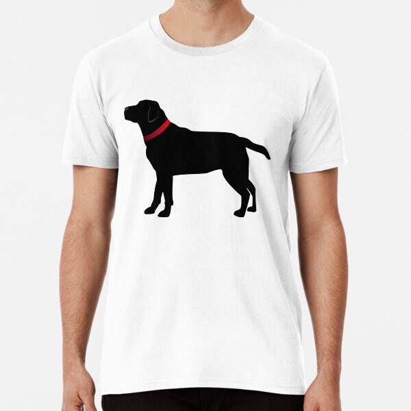 

Black Labrador with Red Collar S to 5XL Made in the AU/USA T-Shirt 4XL