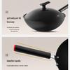 SUPOR HC30YT1 Non-stick Refined Iron Wok, 30cm