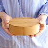 Kochosai Kosuge One Tier Oval Bento Box Natural
