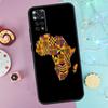 Map of Africa African Fabrics Case For Xiaomi Redmi Note 13 Pro 14 9 10 11 12 9S 10S 11S 12S Redmi 14C 10C 12C 13C Cover