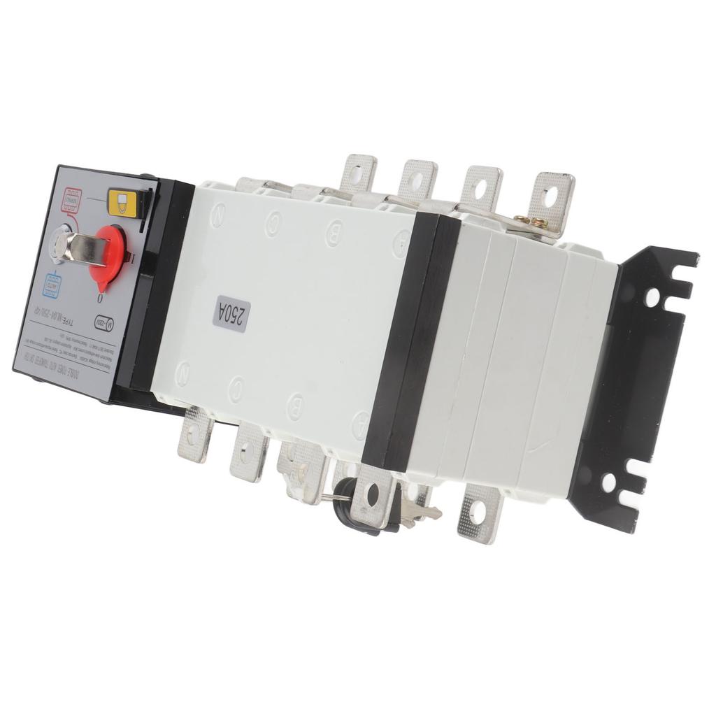 Generator Transfer Switch Isolated 2in 1out Mechanical Interlock Design Dual Power Automatic Transfer Switch AC400V 250A