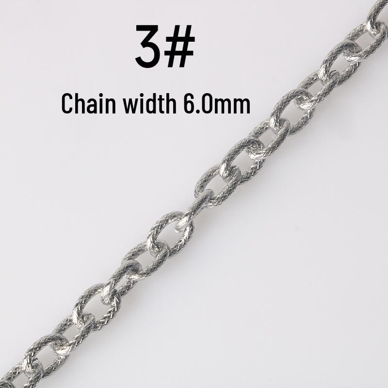 Oval Thread Stainless Steel & Titanium Chain for DIY Jewelry Accessories