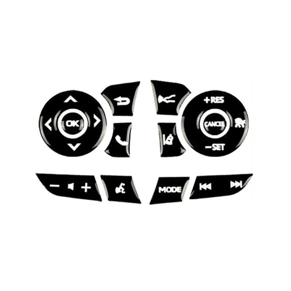 

Steering Wheel Button Stickers For Harrier 80 Series For Corolla Cross for Toyota 22-23 Steering Switch Cover Accessories C4Z2 чёрный