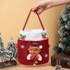 Christmas velvet candy bag gift non-woven Christmas old man snowman deer bear with light red peace fruit apple apple bag old man