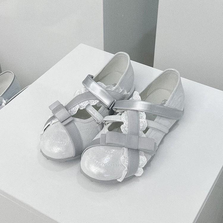 

Sheepskin version~ Korean niche leather retro Mary Jane shoes women s inner height increase casual cross with flat single shoes tide 40 белый