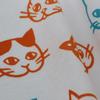 IKS Chusen Tenugui Hand Made in 34 x Prime Fabric Towel, Japan, 88cm, 100% Cotton, (Unfinished) (Cat Orange)