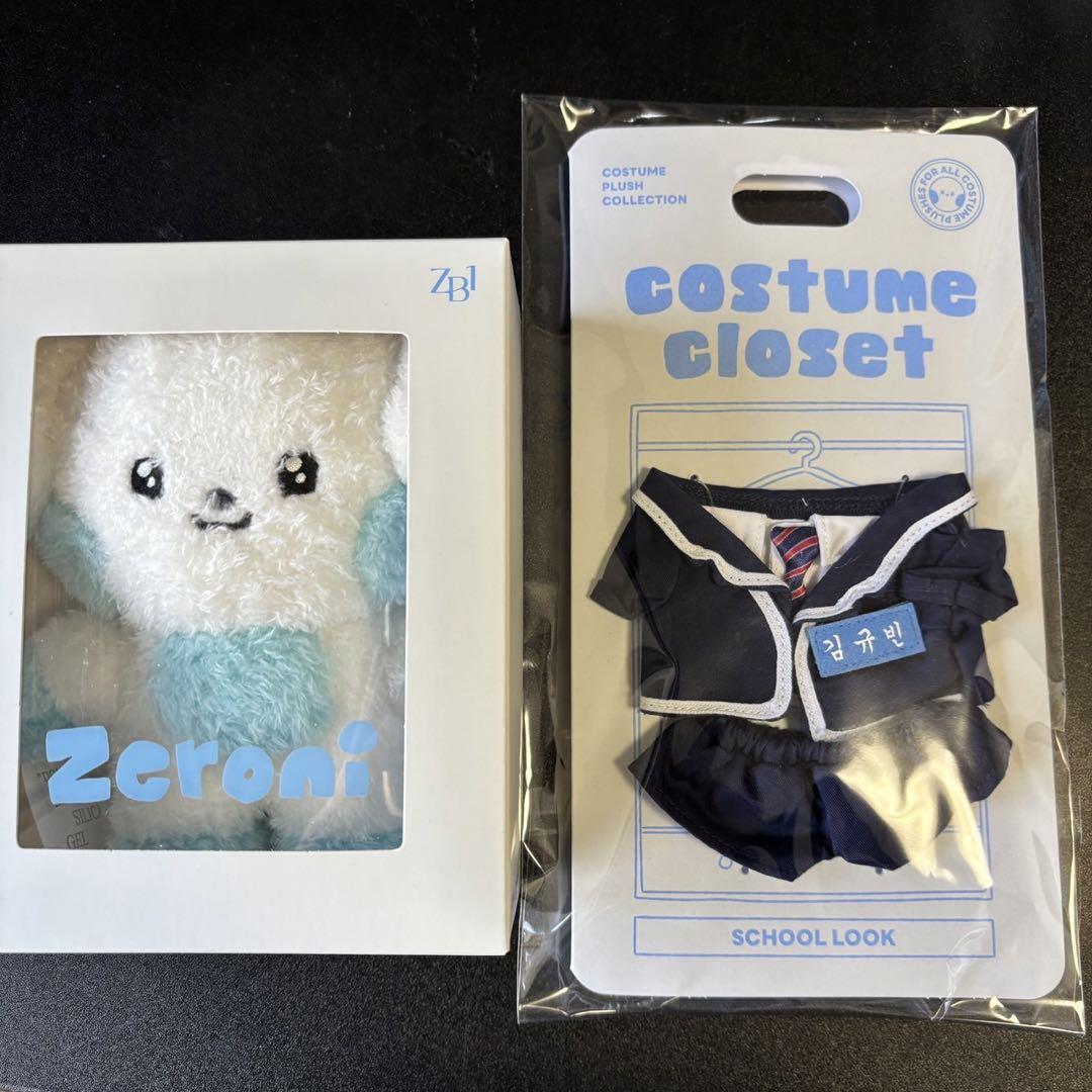 

[USED] ZEROBASEONE Gyubin zeroni stuffed animal uniform with trading card