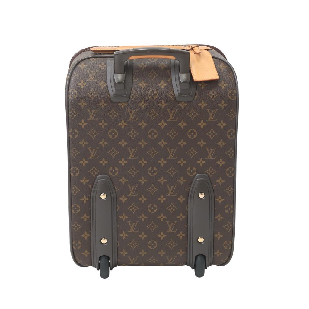 LOUIS VUITTON Monogram Pegas 45 suitcase Monogram canvas Brown unisex M23294 Used