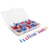 300Pcs Round Pre Insulated Cold Pressed Terminals Electrical Wire Terminal Connector
