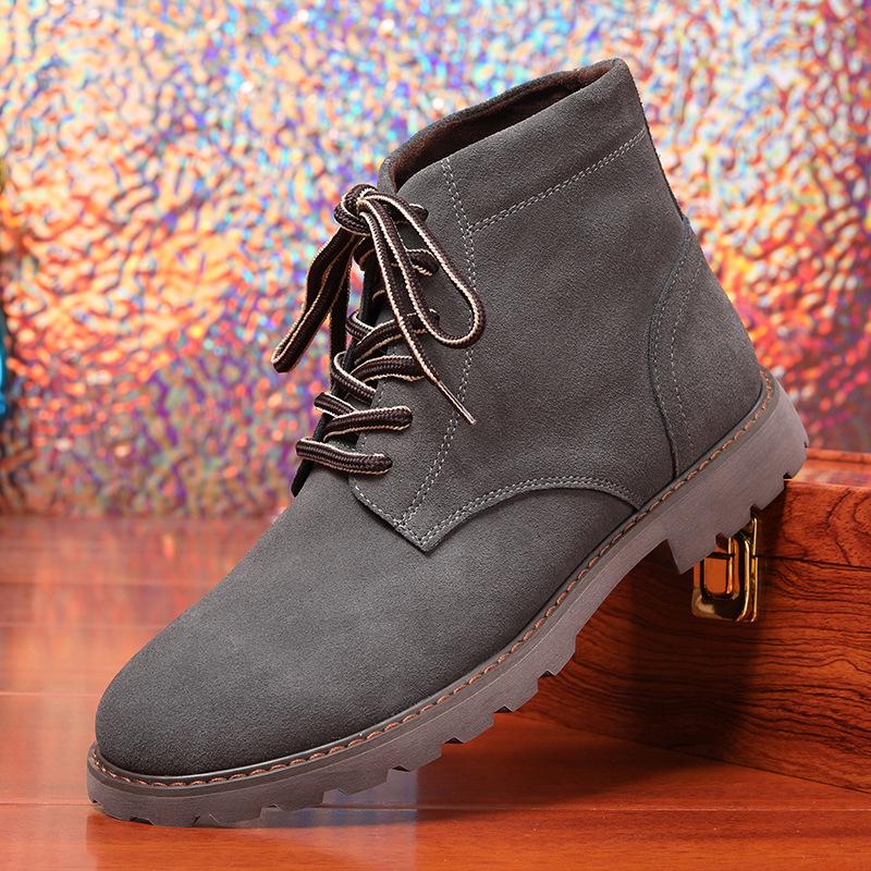 2025 autumn new British style short boots leather shoes men's trend Martin boots men's shoes Wenzhou Shoe Factory