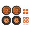 Car Tires with Wheel Rims 4pcs Replacement for 1Celsius10 slash K1 Short Truck