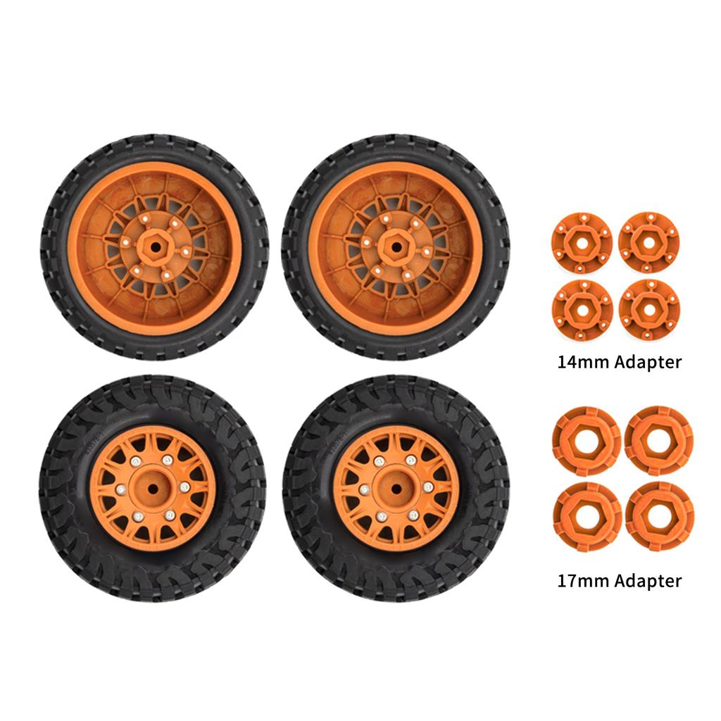 Car Tires with Wheel Rims 4pcs Replacement for 1Celsius10 slash K1 Short Truck