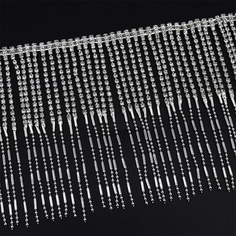 

Аксессуары «Сделай сам» с бриллиантовой цепочкой, украшенной стразами, для костюмов и декораций 90CM/yard