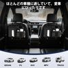 SOEDZUNG Car Seatback Nappa Storage Pockets with Plastic Organizer, Leather, Multi-Function Hooks, Tablet/Umbrella/Tissue Storage, Odor-Free,