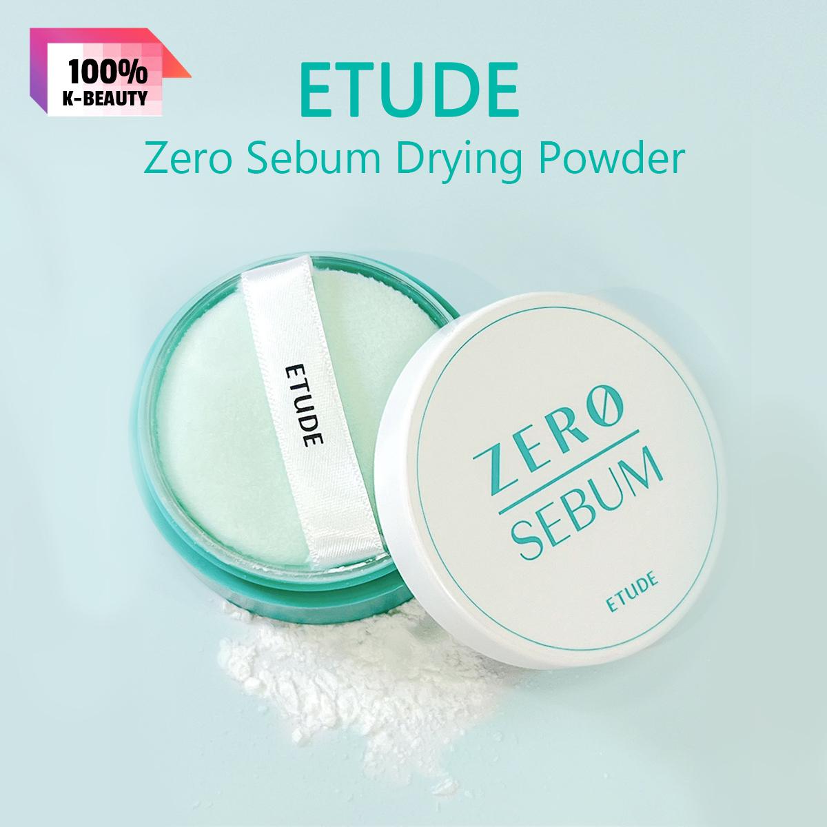 ETUDE Zero Sebum Drying Powder 4g, Oil Control, Sebum Free, Matte Finish, Lightweight, K-Beauty, Korean Makeup 4g/0.14oz