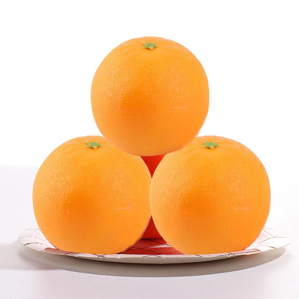 10Pcs Artificial Orange Foam Decorative Fake Oranges Simulated Fruit Model for Home Decor Photography Props