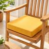 Linen Seat Cushion High Density Foam Padding Square 40x40x5cm Suitable for Solid Wood Sofa Chair Seat Replacement Cushion