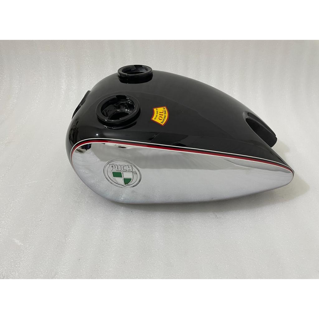 PUCH 250 TF 1952 250Cc Black & Chrome Steel Petrol Fuel Tank With Cap |Fit For