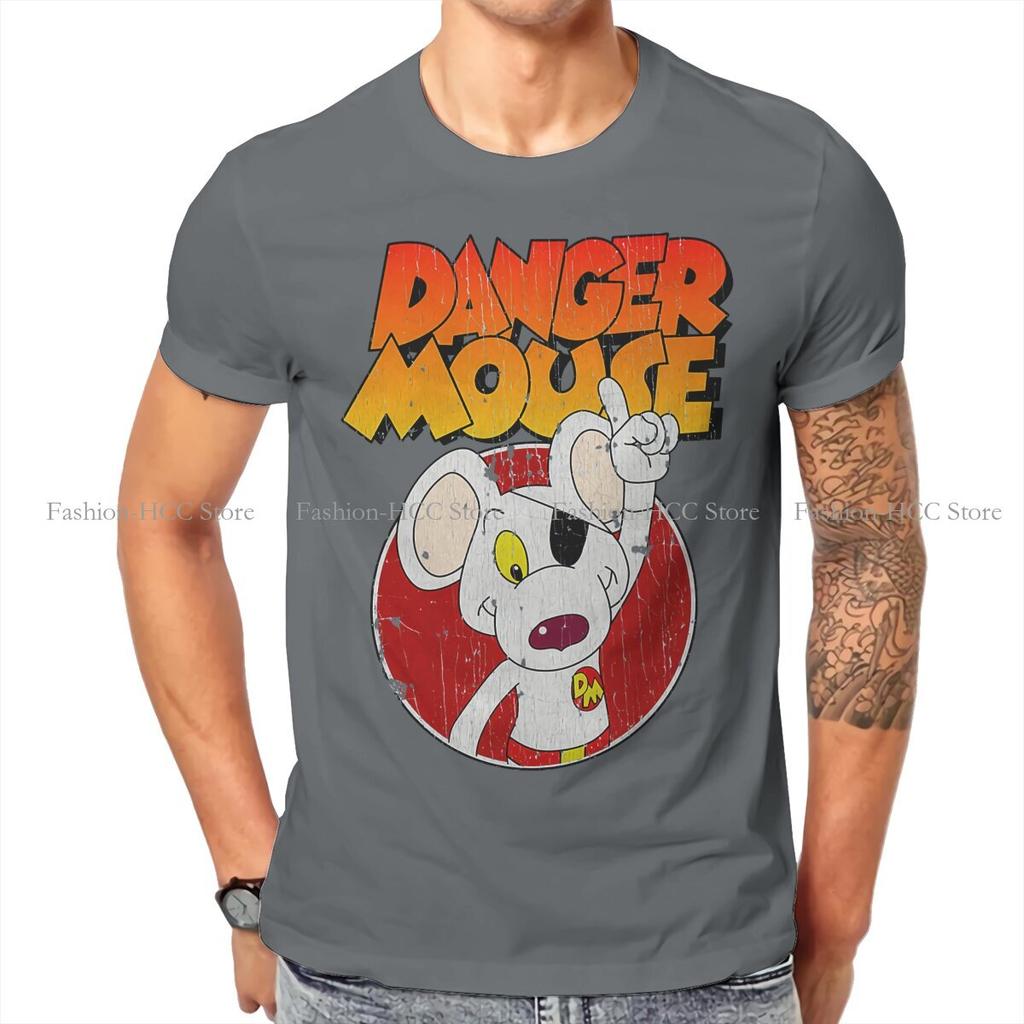 Danger Mouse Cartoon Movies Retro T Shirt Classic Graphic Teenager Summer Loose Cotton Unisexs Clothing Harajuku Crewneck Tshirt