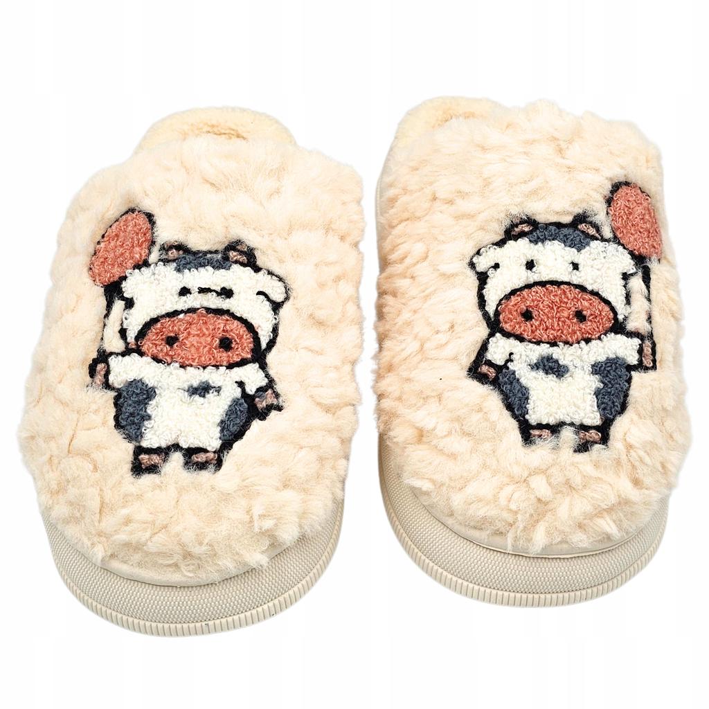 Women's Slippers Warm Home Slippers With Cow Pattern S. 38-39