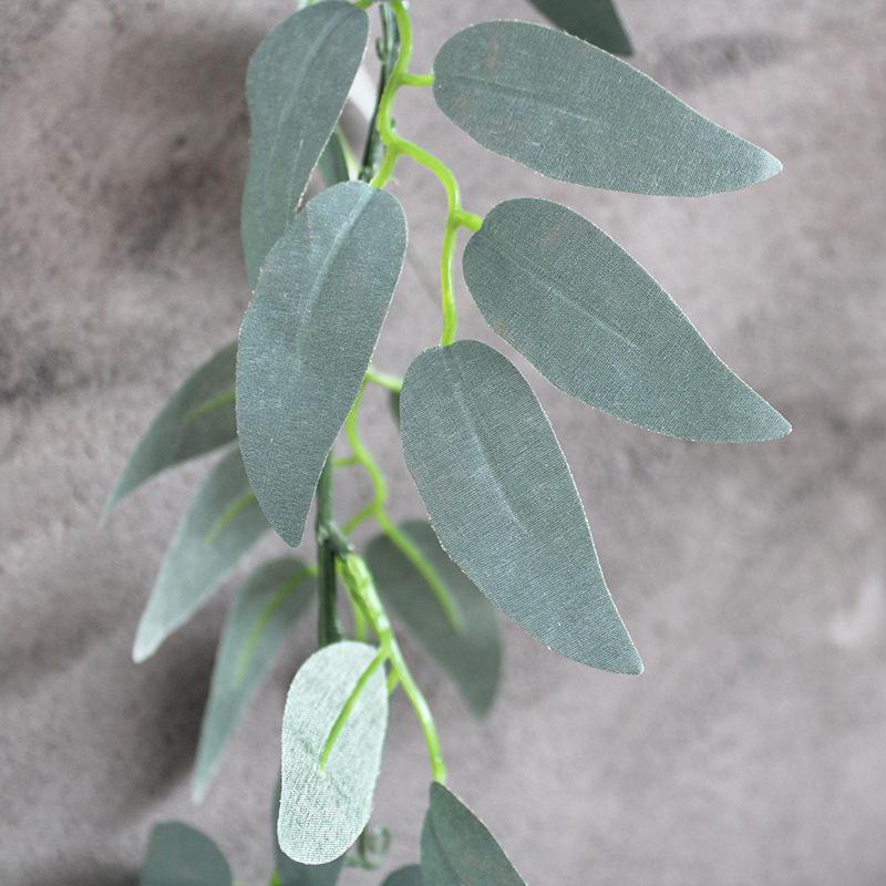 

1 шт. Имитация 72,83 дюйма Зеленый Серый Лист Ивы Пластиковая Проволока Ротанг для Свадьбы Дом Улица Двор Патио Сад Украшение