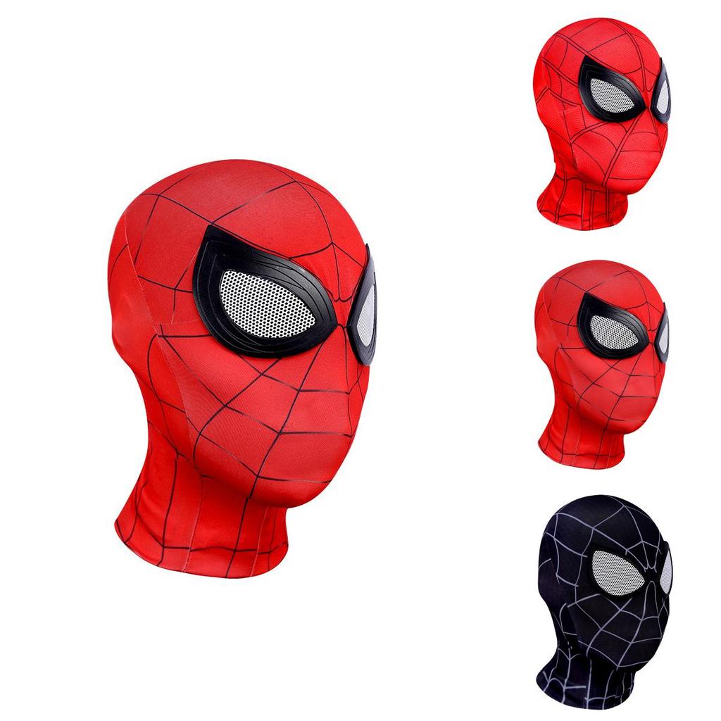 Máscara de Cabeza de Spider-man Negra Serie para Adultos Accesorio de Disfraz Cosplay Ligera Cómoda