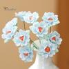 Ceramic Flower with Stem Realistic Handcrafted Artificial Home Colorful Blossom Decoration Office Living Room Vase Fake Simulation Decor