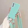 Strap Case For Samsung Galaxy S23 Ultra S21 S20 FE A54 A34 A14 S24 S22 Plus Shoulder Crossbody Lanyard Neck Rope Silicone Cover
