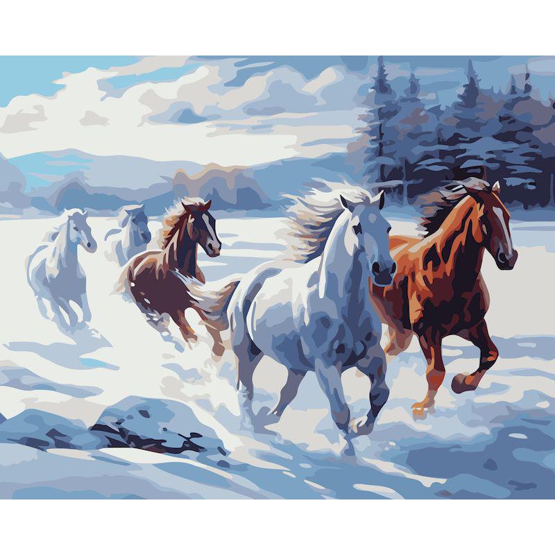 Frameless Digital Oil Painting for Entrance Hall - 40x50 Pigment Kit.