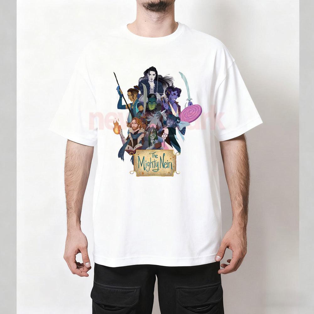 The Mighty Nein Cartoon Graphic T Shirts Woman Man Fashion Casual Cotton Tshirt Unisex Adult Outdoors Streetwear Ropa De Hombre S