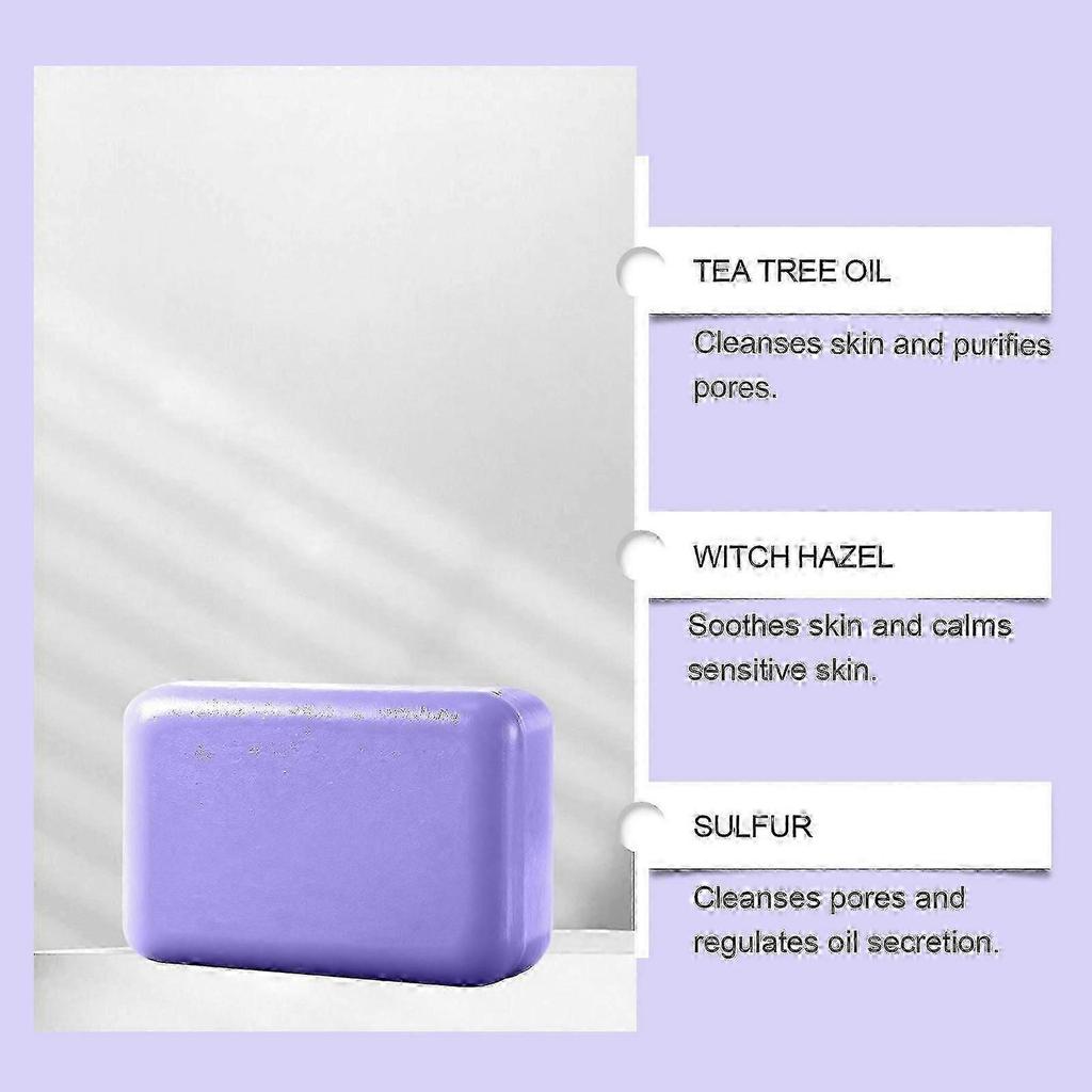 Lavender Natural Soap Bar - Gentle Cleansing for Face & Body - Infused with Soothing Lavender - For Men & Women - Soothing Care & Relief of Itchy