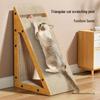Vertical Wall-Mounted Cat Scratching Board and Bed - Durable, Non-Shedding Toy for Self-Amusement and Claw Maintenance.