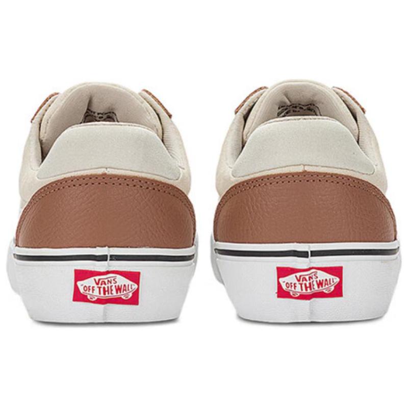 Vans Ward Deluxe Low-Top Skateboard Shoes Men's Brown White Sneakers VN000C4UB5X