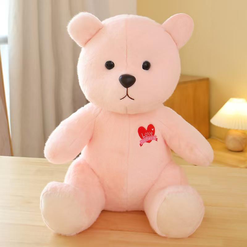 Cute Little Bear Doll Plush Toy Mumu Bear Ranran Rabbit Doll Birthday Gift Sleeping Doll Gift