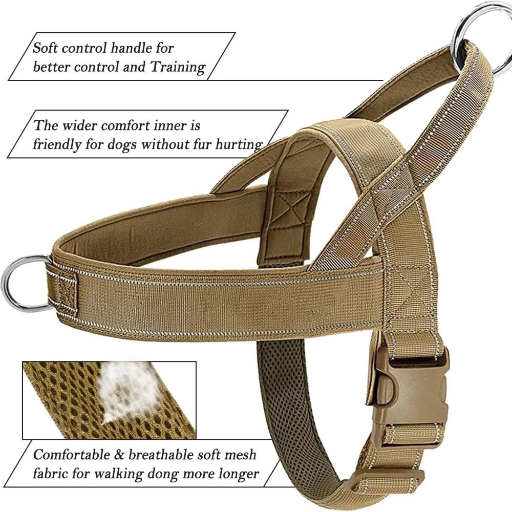 Adjustable Pet Walking Harness Vest with Reflective Strips Dog Harness  Dog Training