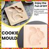 Promotion! Cookie Mold Shortbread Mold Wooden Biscuit Cutter Cookie Mold Cutter Gingerbread Biscuit Shortbread Mold