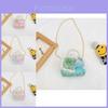 Adorable Mini Princess Crossbody Bag For Kids With Trendy Pearl Accents And Durable Canvas Material