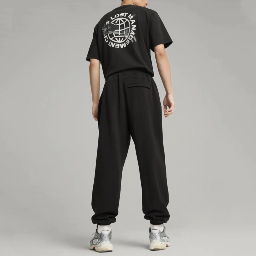 Puma X Lmc Loose Fashion Versatile Mid-Rise Knitted Sports Pants Men Bottoms Black 626564-01