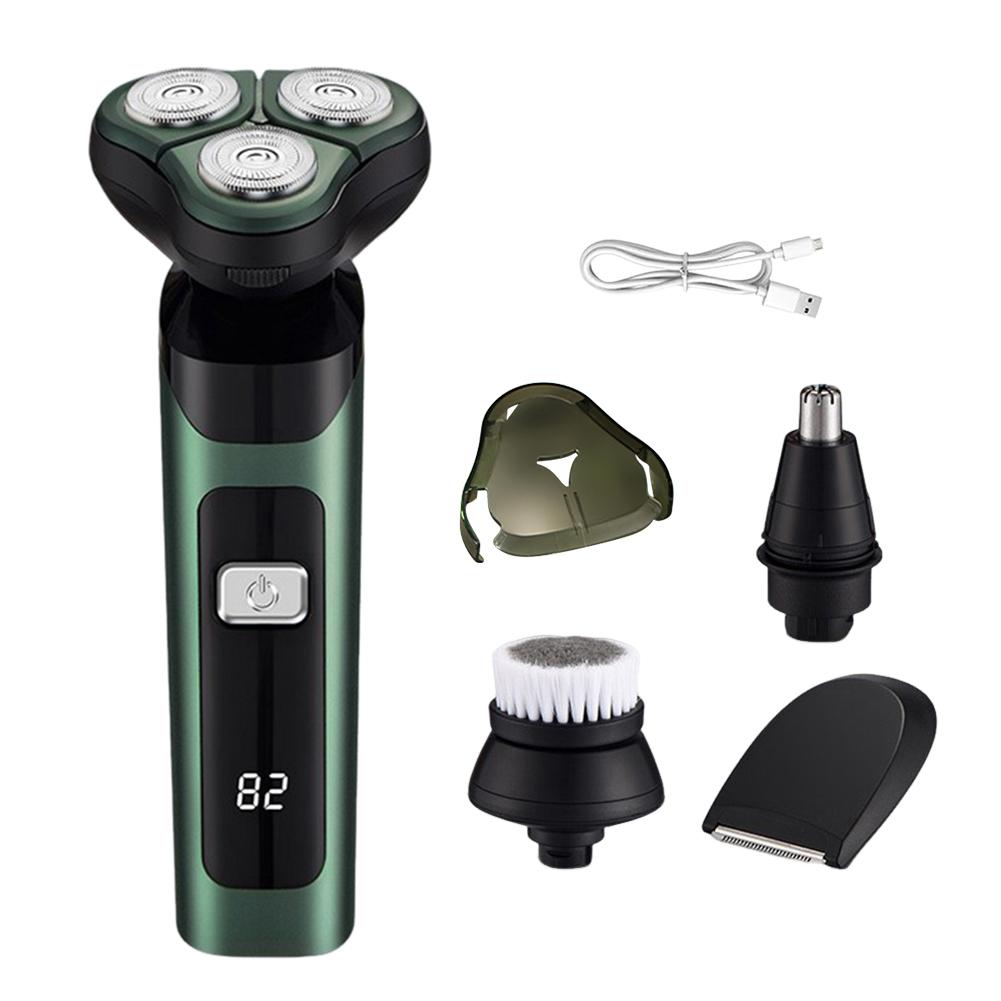 Men Electric Shaver Beard Shaving Machine Rechargeable Cordless Shaver Waterproof Facial Hair Groomer for Boyfriend Fathers Gift