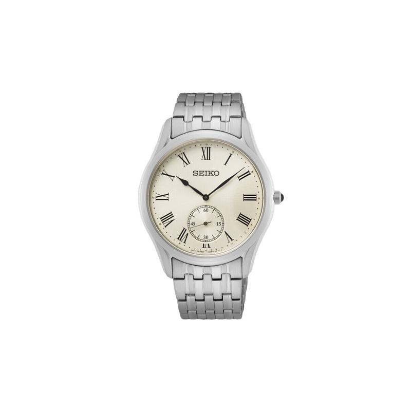 

SEIKO 50 meters waterproof Quartz Steel Strap for men and women white dial SRK047P1