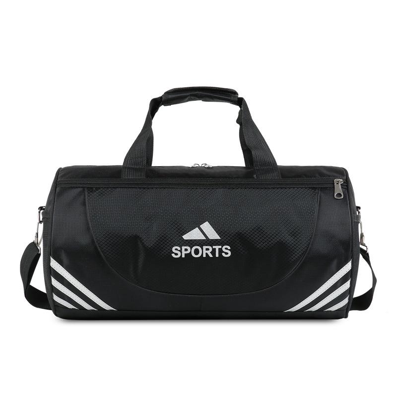 

Спортивная сумка-цилиндр для тхэквондо, плавания, фитнеса - Настраиваемый логотип, ручная дорожная сумка чёрный